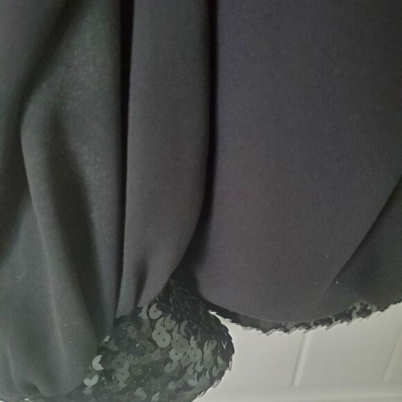 Vintage 2 piece black Chez California size 22W PETITE Skirt and Blouse - Picture 6 of 8